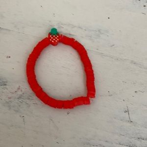 Red strawberry bracelet
